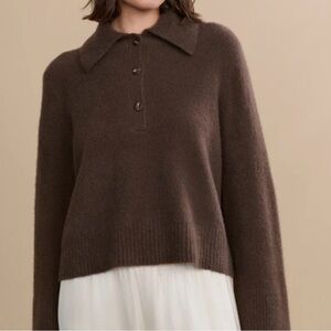 Jenni Kayne Stevie Cashmere Polo Sweater